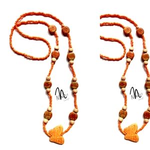 Butterfly Orange Necklace